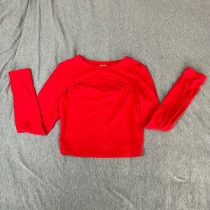 Alphalete Long Sleeve Crop Top - Size Small